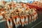 Langoustines at fish market