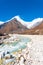 Langtang Lirung Himalayas Mountains Rocks River