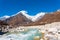 Langtang Lirung Peak Himalaya Mountains River H