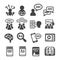 Language icon set