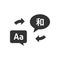 Languages speech bubbles icon