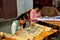 Langzhong, China: Women Doing Needlepoint
