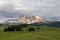 Lankoffel mountain range. View from Seiser Alm, Dolomites, Italy