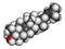 Lanosterol molecule. Investigated for treatment of cataract. 3D rendering. Atoms are represented as spheres with conventional.