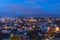 Lanscape and Cityscape of Dalat city in Vietnam at the twilight time