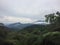 Lanscape of Costarrican Mountains. Breathtaking scene of a rainforest.