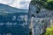 Lanscape of Vercors in France - view of Combe Laval, Col del la Machine