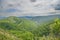 Lansdsape with valley and mountains