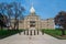 Lansing MI - May 6, 2023: Sidewalk leading to the front door of State of Michigan Capitol Building