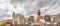 Lansing Michigan Panoramic Urban Skyline