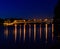 Lansingburgh NY sunset overlooking Waterford, and bridge