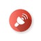 Lantern app red flat design long shadow glyph icon