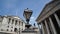 a lantern between Central Bank of England and the Royal Exchange, City, London, England, UK