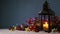 Lantern and christmas decoration