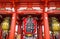 Lantern in Kaminarimon gate, Senso-ji temple, Tokyo, Japan