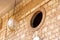 Lantern and window of the building of shrine of the Bab in Haifa, Israel