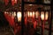 Lanterns Inside Buddhism Temple in Hong Kong