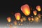 Lanterns isolated on transparent background.