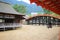 Lanterns of Shrine on seaside place, Itukushima Shrine