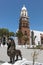 LANZAROTE, CANARY ISLANDS/SPAIN - AUGUST 9 : Smiling lion statue