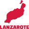 Lanzarote map with name