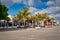 Lanzarote, Spain; January 8, 2020: beautiful view of the marina of Puerto Calero on the island of Lanzarote