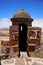 Lanzarote spain the old wall castle sentry tower and door i