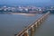 Lao-Nippon Bridge over Mekong River at southern Lao town of Pakse in Champasak Province, Lao PDR.