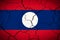 Laos - cracked country flag