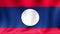 Laos Flag. Background Seamless Looping Animation. 4K High Definition Video.