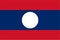 Laos flag vector.Illustration of Laos flag