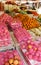 Laos: Fresh fruits at the market of Pakse City.