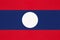 Laos national fabric flag, textile background. Symbol of Asian world country