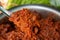 Laos or Thai spicy chili paste close up detail