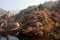 Laoshan mountains beautiful autumn scenery of China