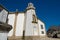 Lapa Church, Povoa de Varzim, Portugal low angle front facade