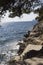 Lapad cliff side, facing adriatic sea