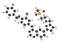 Lapatinib cancer drug molecule. Dual tyrosine kinase inhibitor, used in treatment of breast cancer.