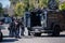 A LAPD SWAT team responds to a barricaded gunman in Reseda, CA