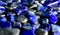 Lapislazuli Selected, beautiful color, laying on the ground, with reflection	valuable, expensive and rare. For making jewelry