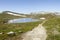 Lapland landscape and hiking path