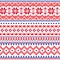 Lapland vector seamless winter pattern, Sami people folk art design, traditional knitting and embroidery