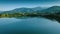 Lapota lake with mountains reflections located in Georgia country. Great place for vacation traveller.