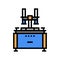 lapping machine color icon vector illustration