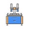 lapping machine color icon vector illustration