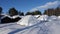 Lappstaden sami church village in Arvidsjaur in Swedish Lapland