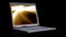 Laptop with animated lights, stock footage