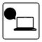 laptop bubble icon image