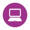 Laptop button icon image