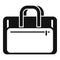 Laptop case icon simple vector. Briefcase bag